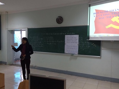 Khoa Lý luận chính trị tổ chức Hội thi Giáo viên dạy giỏi cấp khoa năm học 2015 - 2016